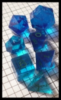 Dice : Dice - DM Collection - Armory Blue Transparent 2nd Generation A Set